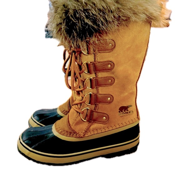 Sorel Brown and Black Fur-Trimmed Boots - Picture 4 of 6